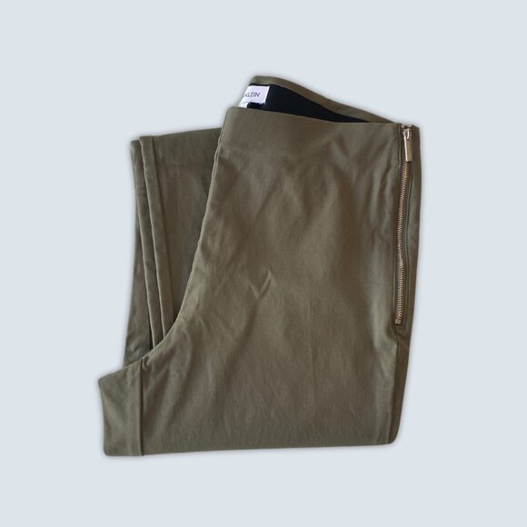 Calvin Klein Slim Trousers Green Pants Size M - Picture 1 of 6